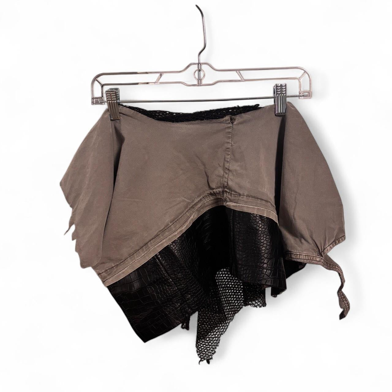 Gray Mini Skirt