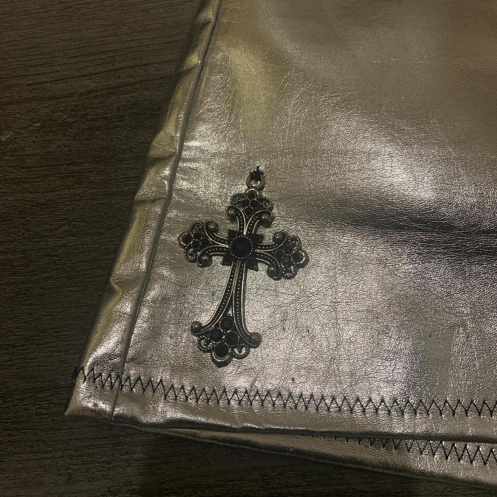 Silver Micro Mini Skirt