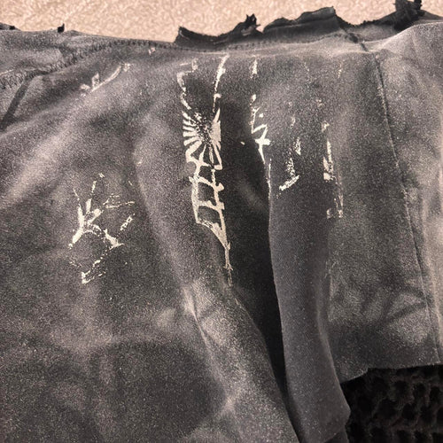 Black and White Spider Mini Skirt