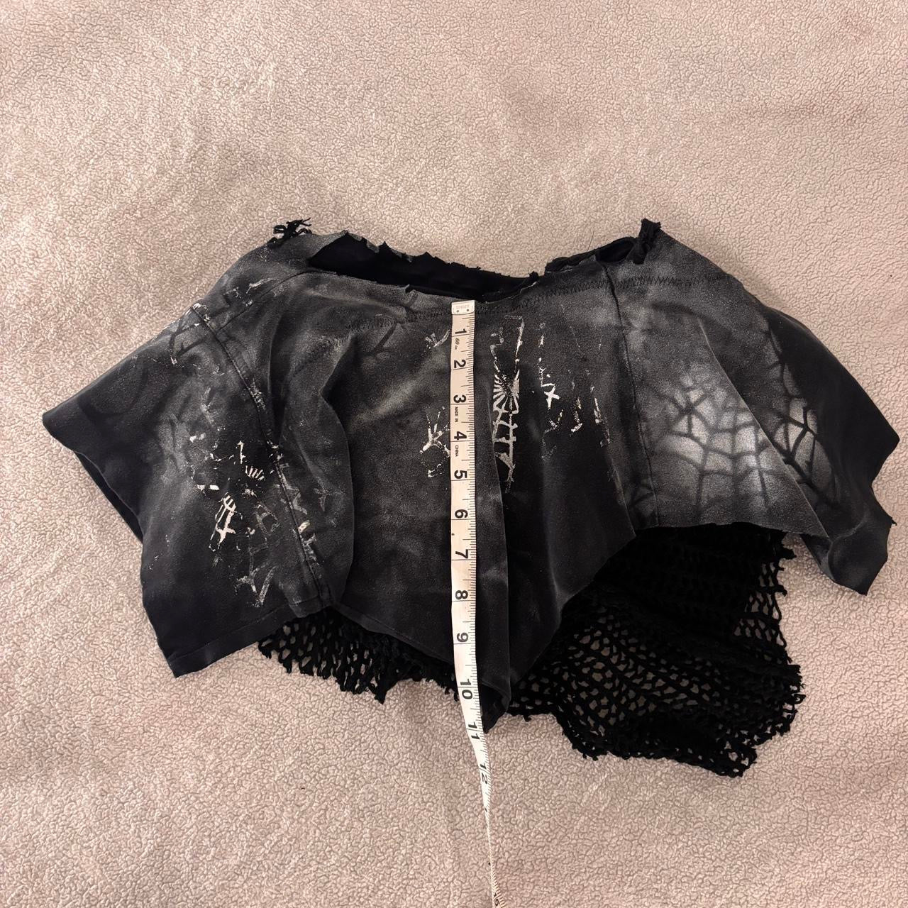 Black and White Spider Mini Skirt