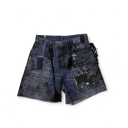 Black Denim Shorts
