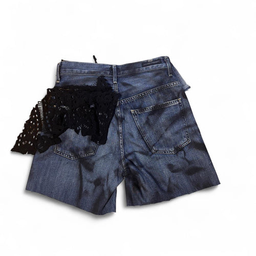 Black Denim Shorts
