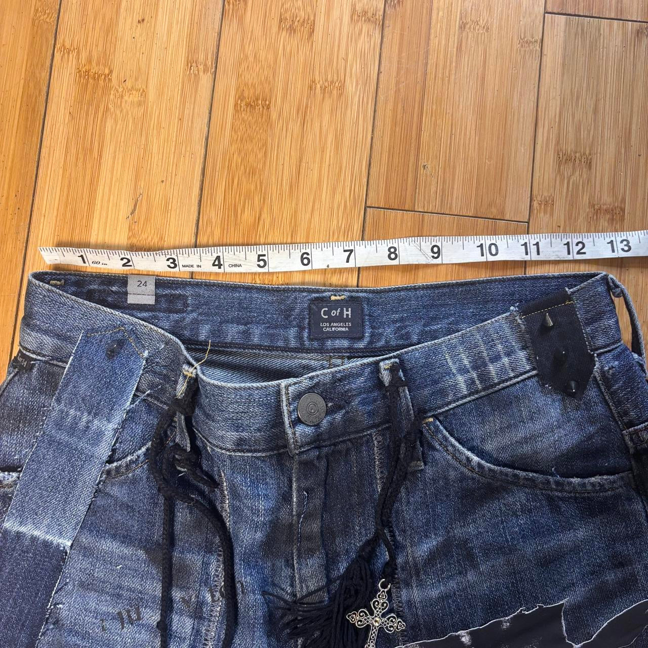 Black Denim Shorts
