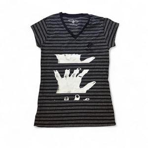Hand Scan Striped T-shirt